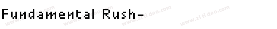 Fundamental Rush字体转换